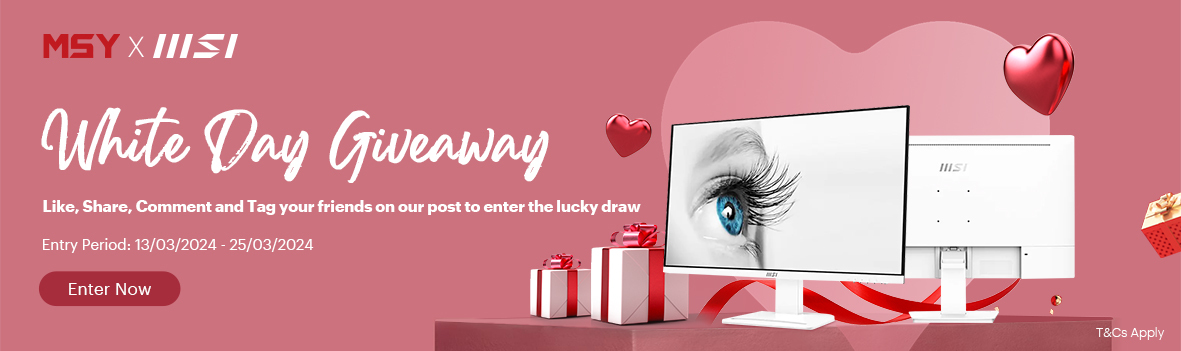 White Day Giveaway | Win an MSI PRO Monitor Today!