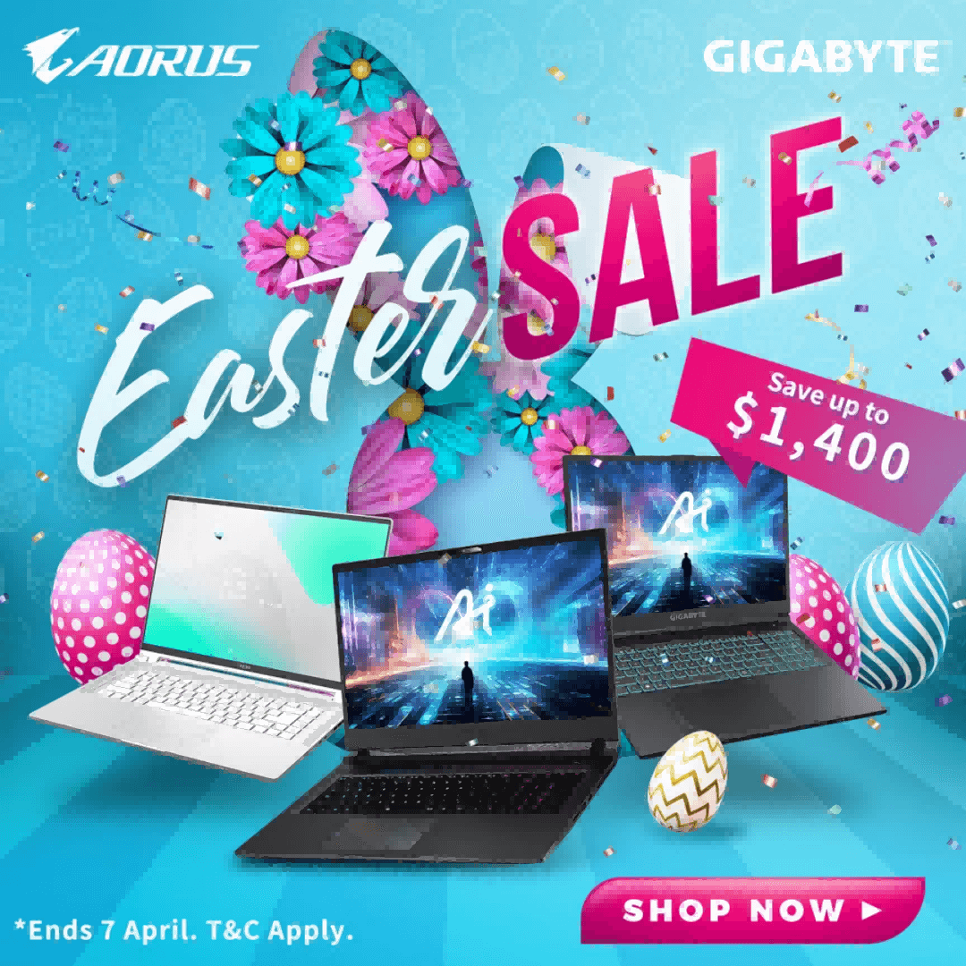Gigabyte Laptops Easter Sale
