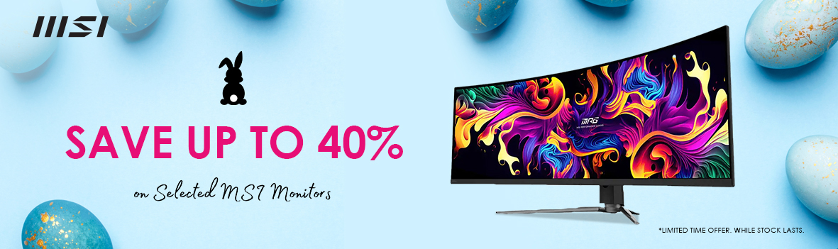 MSI Monitor Easter Sale - Save Up to 40% on Selected MSI Monitors