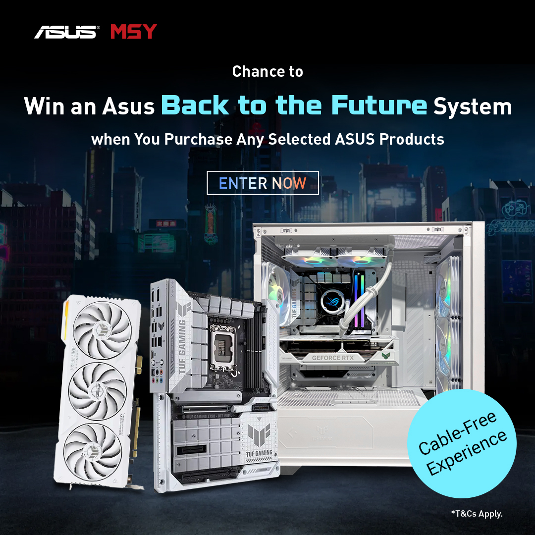 Giveaway | Win an Asus Back to the Future System When You Purchase Any Selected ASUS Products