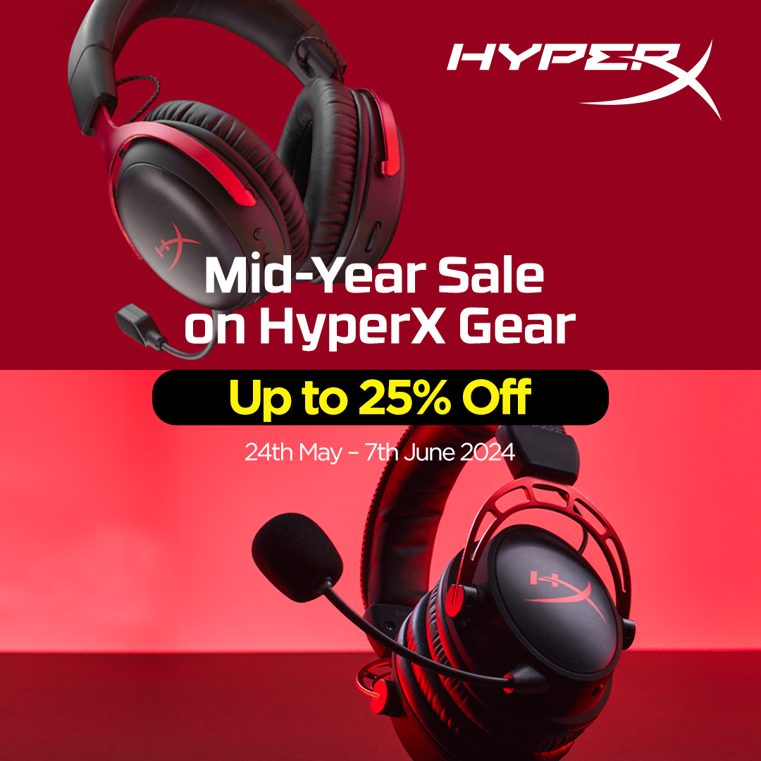 Mid-Year Sale on HyperX Gear - Up to 25% Off