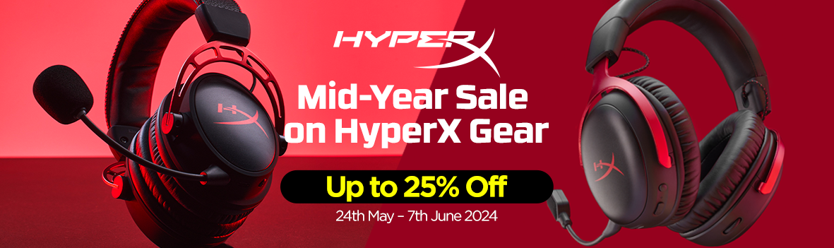 Mid-Year Sale on HyperX Gear - Up to 25% Off