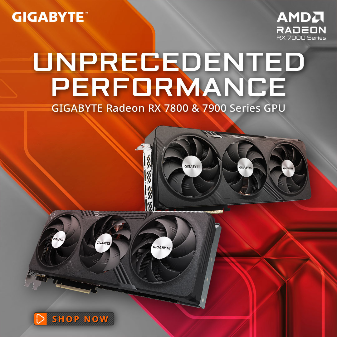 UNPRECEDENTED PERFORMANCE - GIGABYTE Radeon RX 7800 & 7900 Series GPU