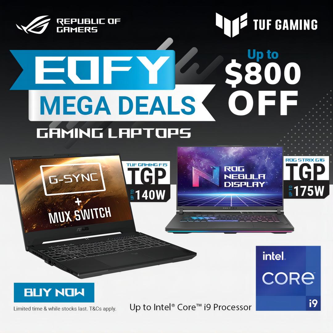 Asus Gaming Laptops EOFY Sale