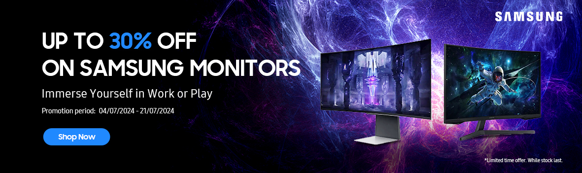 Save Up to 30% Off on Samsung Monitors