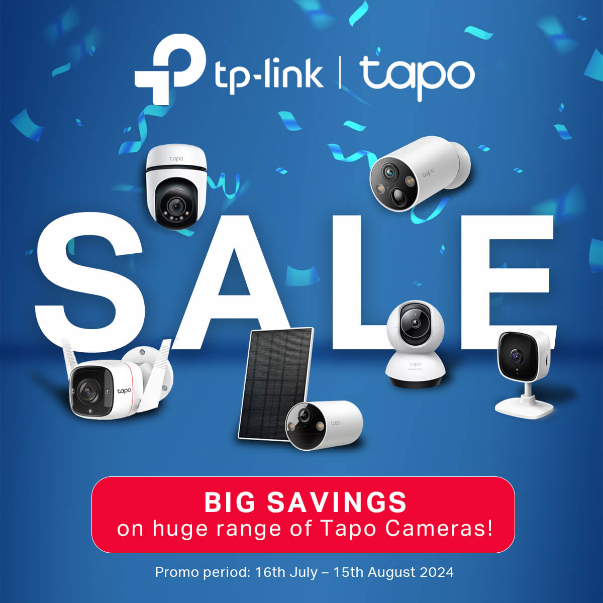 BIG SAVINGS on huge range of Tapo Cameras!