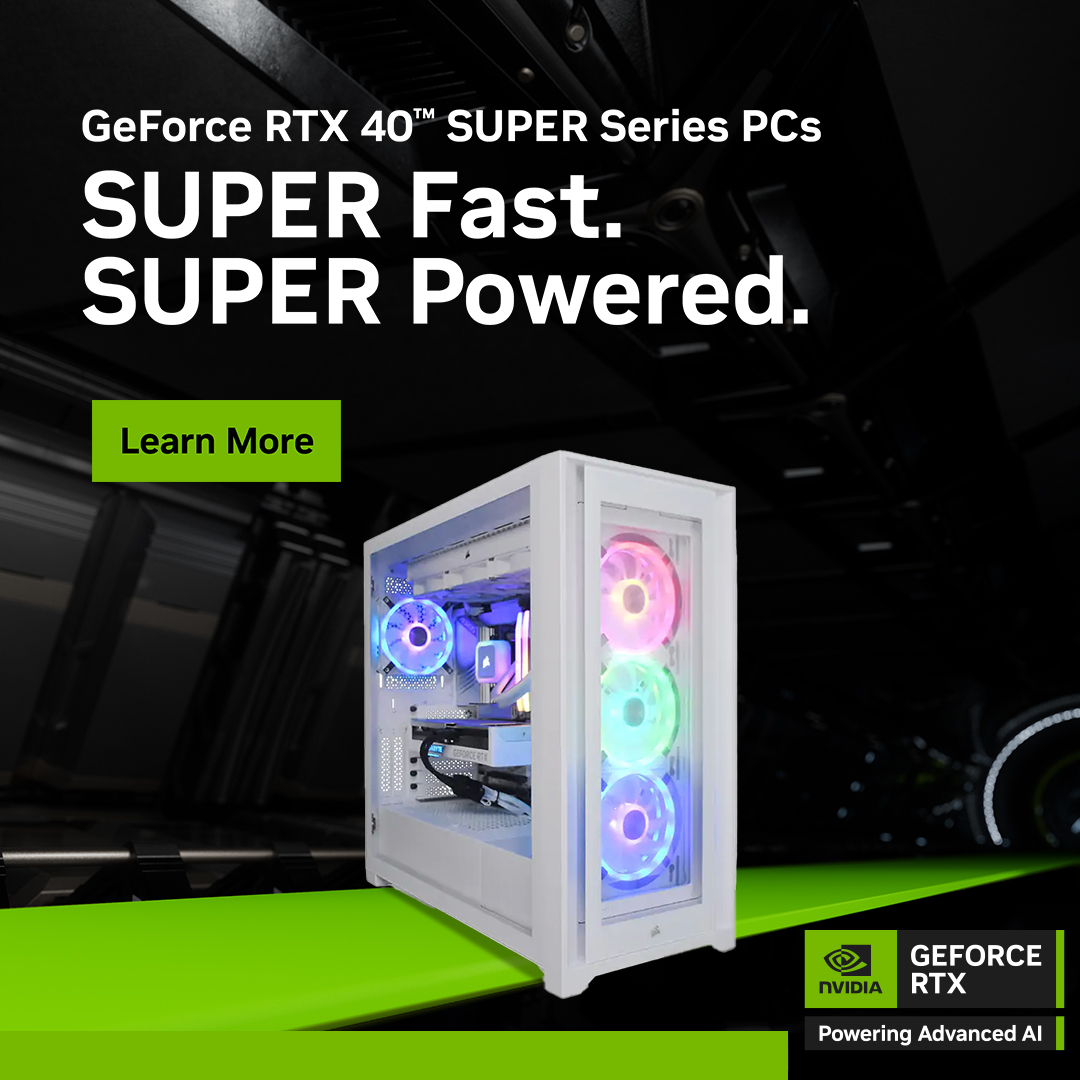 GeForce RTX™ 40 SUPER Series PCs | SUPER Fast. SUPER Powered.