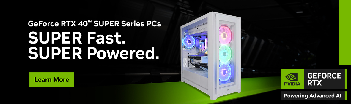 GeForce RTX™ 40 SUPER Series PCs | SUPER Fast. SUPER Powered.