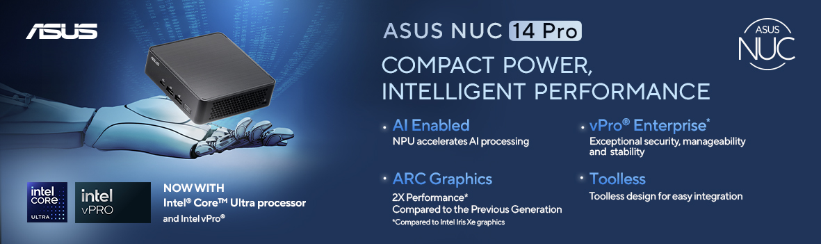 Asus NUC 14 Pro - Compact Power, Intelligent Performance