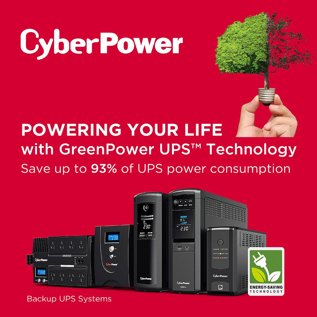 Powering Your Life with CyberPower UPS Technology | Save Up to 93% of UPS Power Consumption