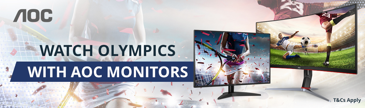 Watch Olympics With AOC Monitors