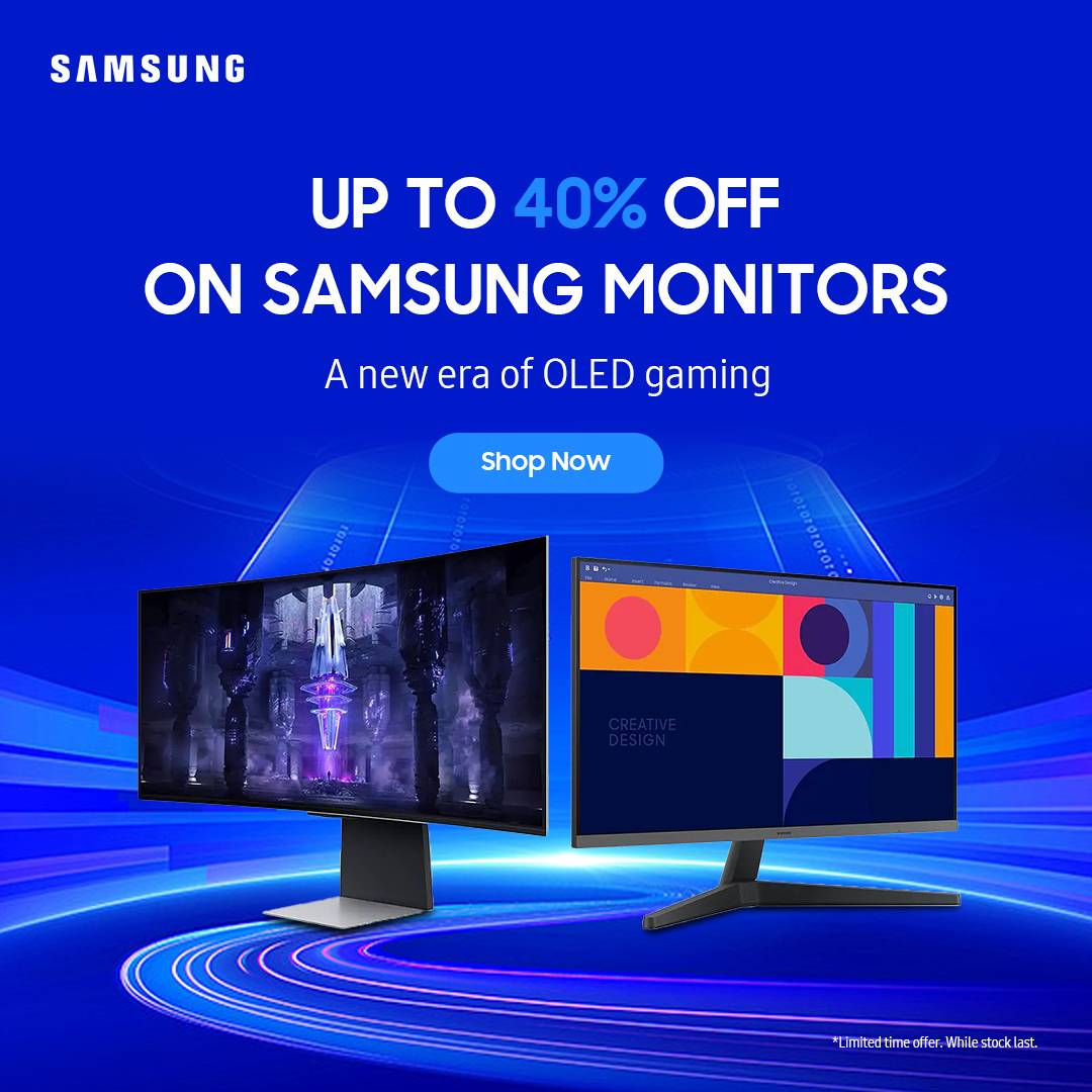 Up to 40% Off on Samsung Monitors