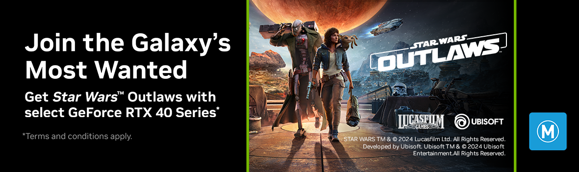 Get Star Wars Outlaws with Select GeForce RTX 40 Series