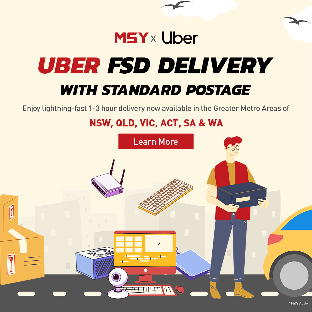 Start from 1st July! Get Your Gear Faster with MSY's New Uber Delivery Service!