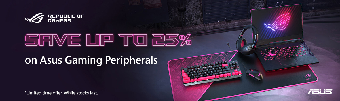 Save Up to 25% on Asus Gaming Peripheral Sale