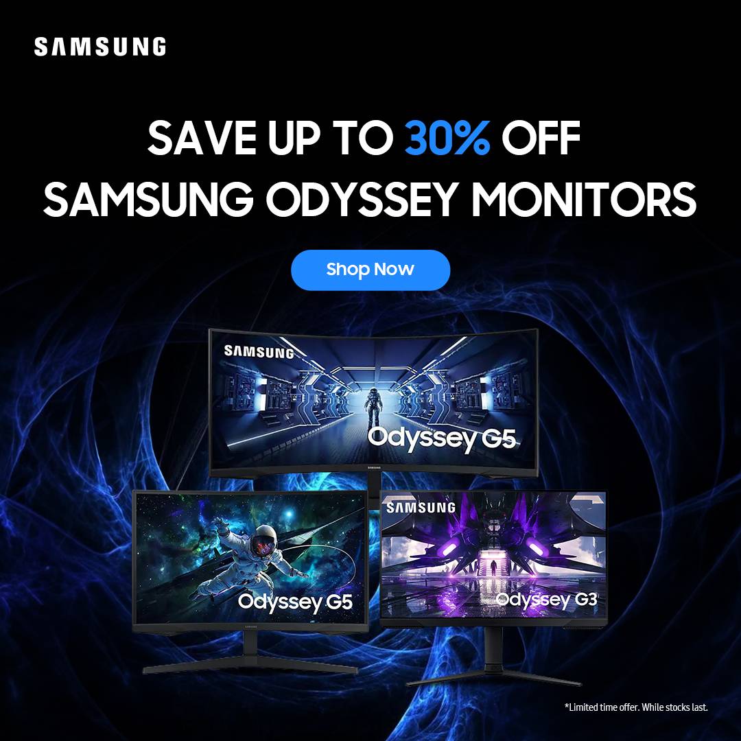 Save Up to 30% Off Samsung Odyssey Monitors