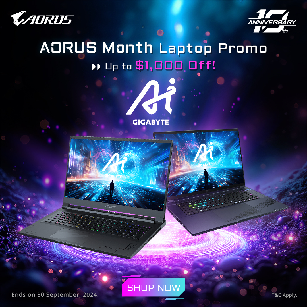 AORUS MONTH Laptop Promo | Up to $1,000 Off