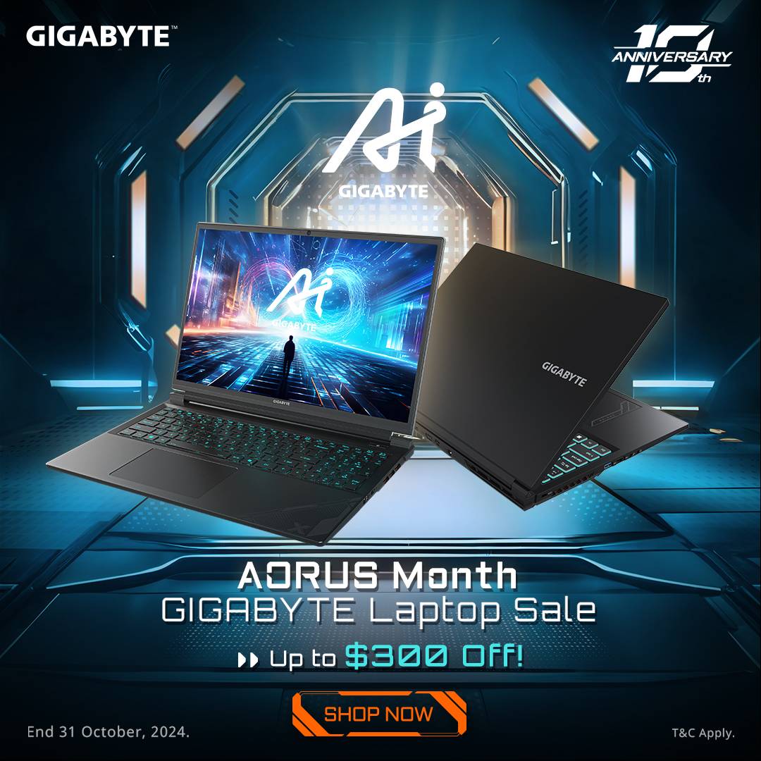 GIGABYTE Laptop Sale | Save Up to $300