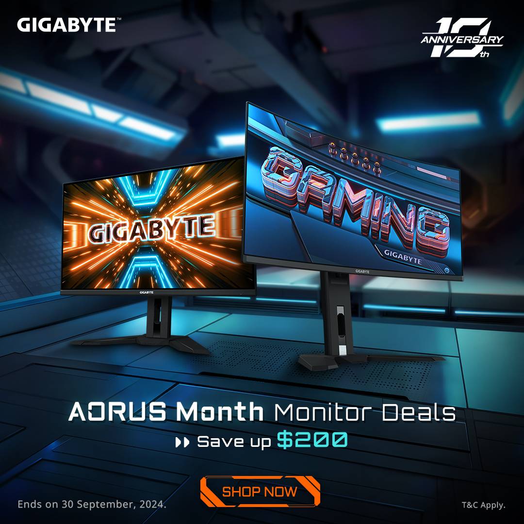 Save Up $200 on Gigabyte Monitors