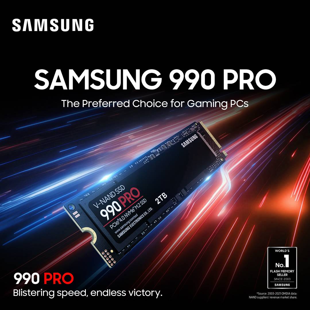 Samsung 990 Pro | The Preferred Choice of SSD for Gaming PCs