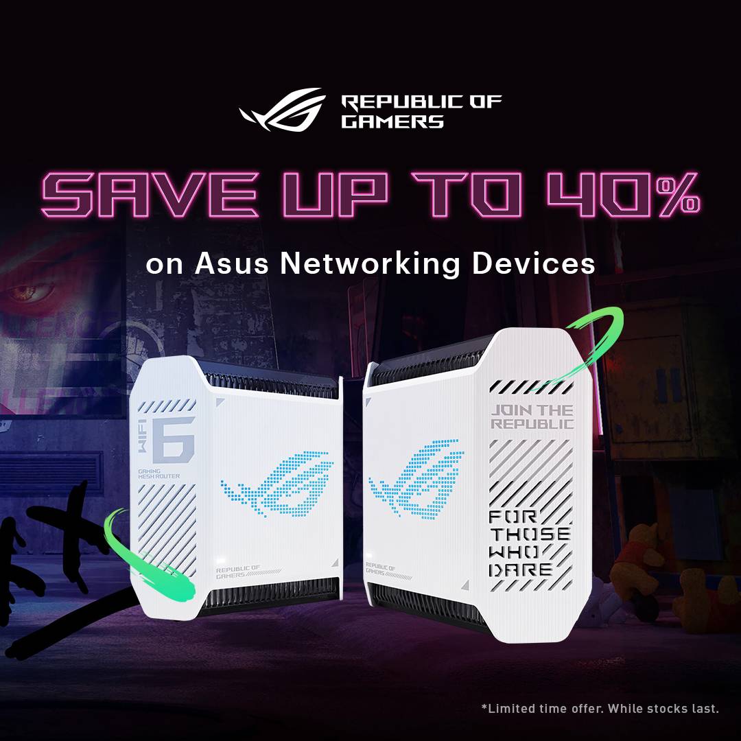 ASUS PAX Sale: Save Up to 30% on ASUS Gaming Routers & Mesh Systems