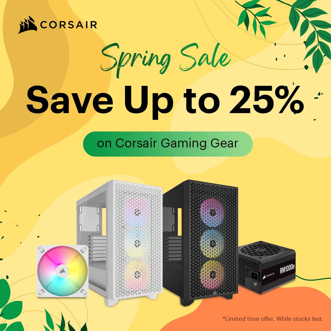 Corsair Spring Sale - Save Up to 25% on Corsair Gaming Gear