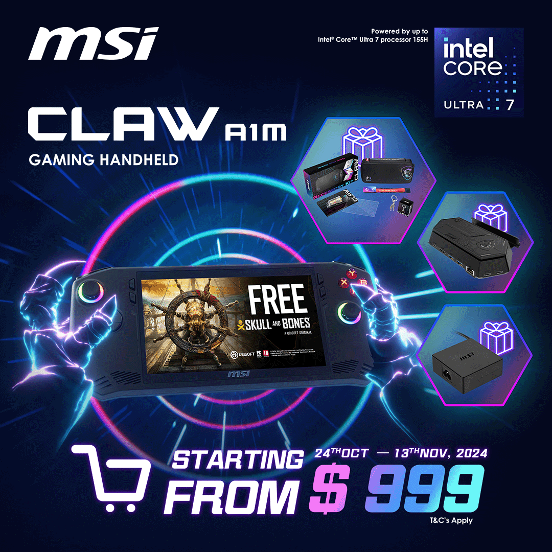 MSI Claw A1M Gaming Handheld Starting From $999