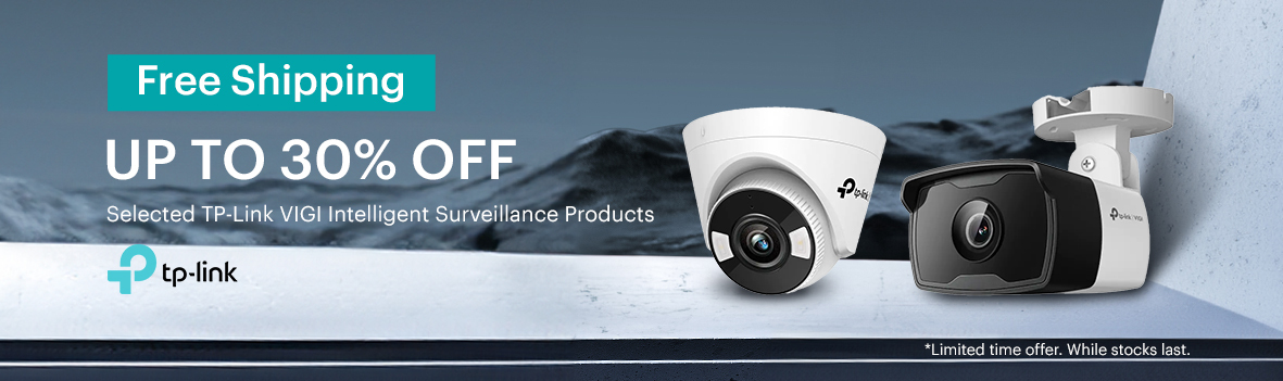 Get Free Freight on TP-Link VIGI Intelligent Surveillance Products