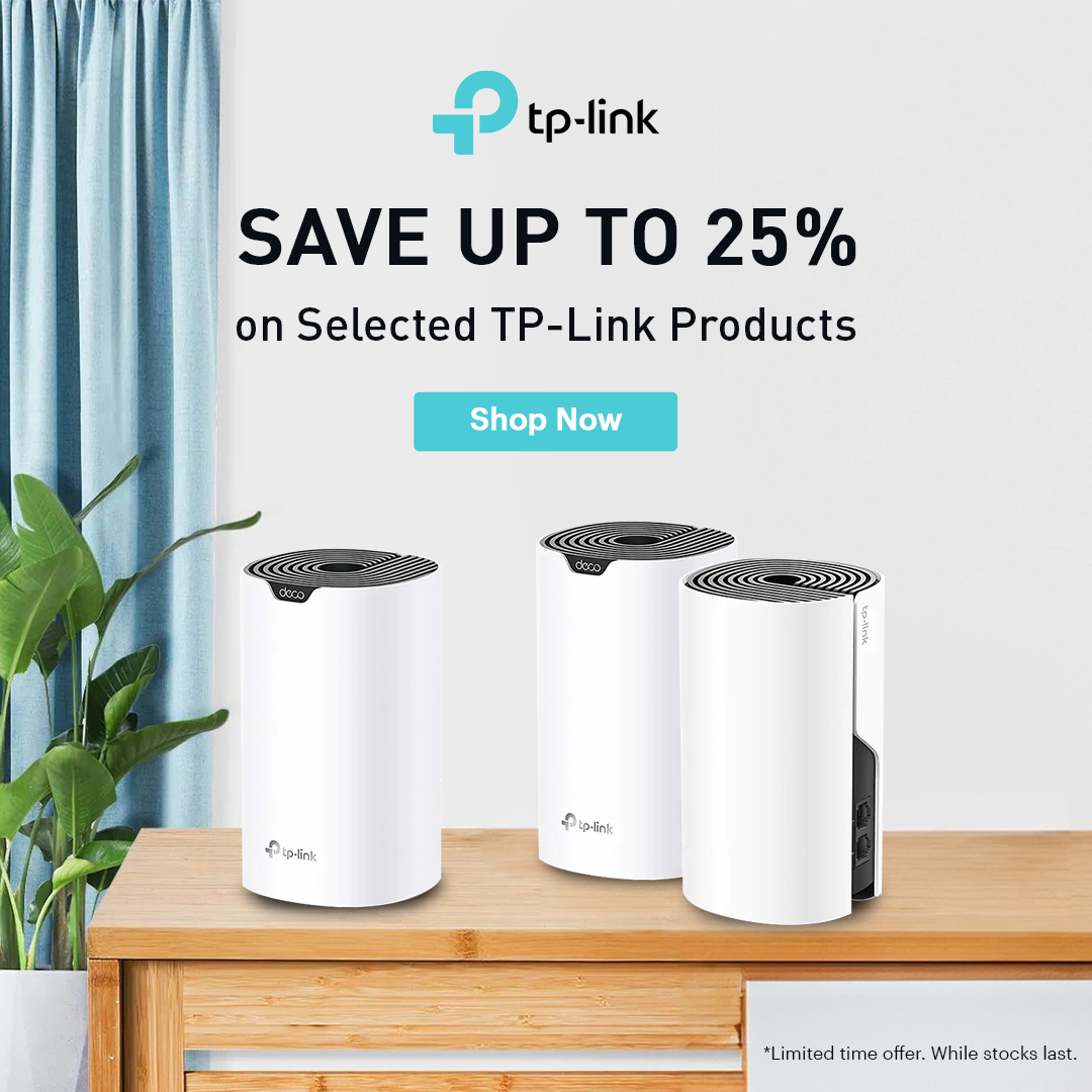 Save Up to 25% OFF on Selected TP-Link Products