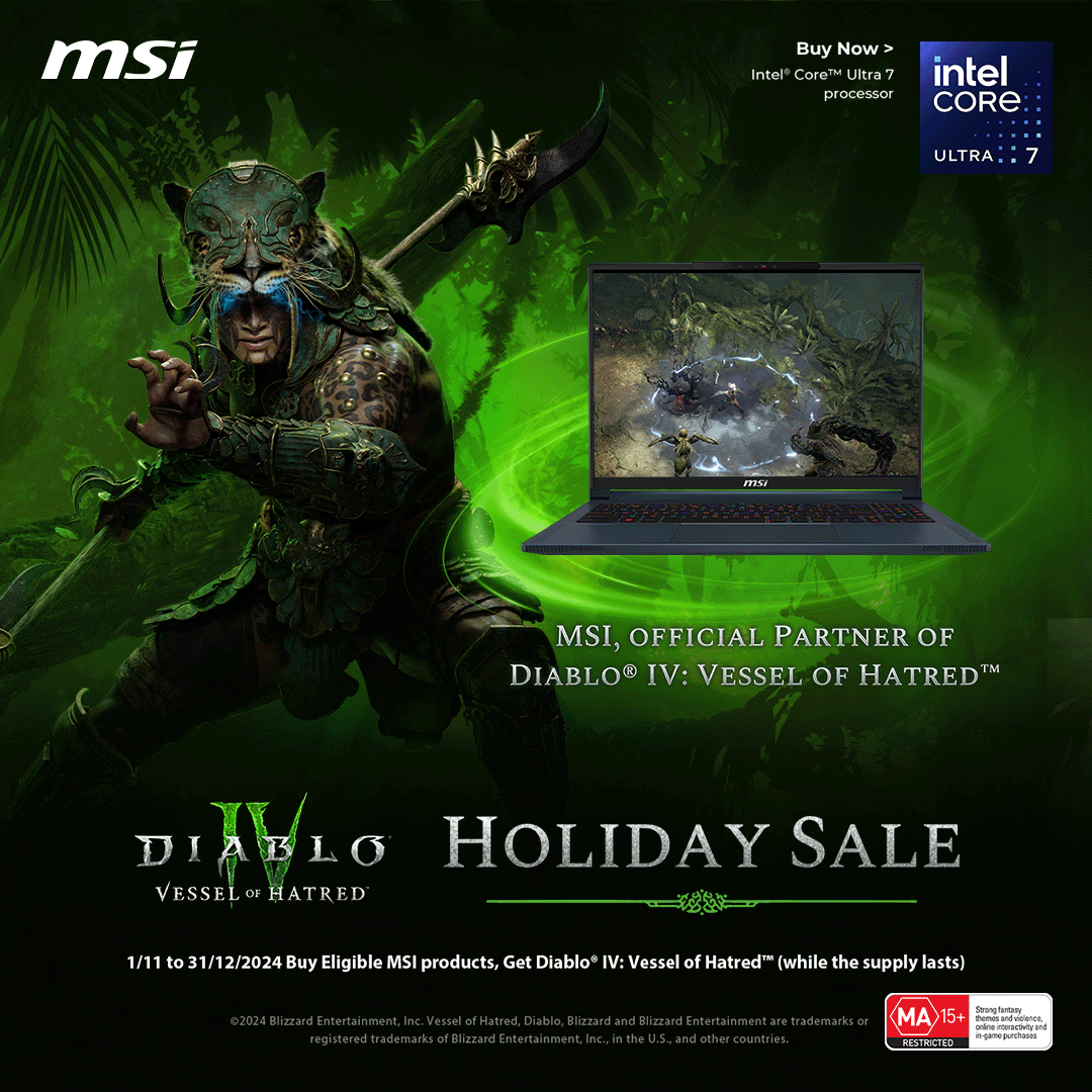 Buy Eligible MSI products, Get Diablo® IV: Vessel of Hatred™