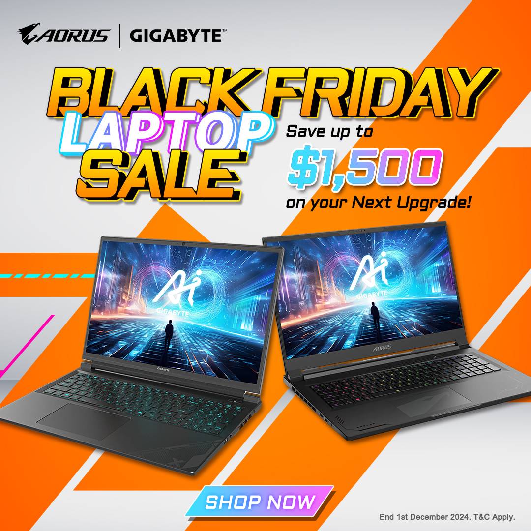 Gigabyte Laptop Black Friday Sale | Save Up to $1500 on Your Next Upgrade!