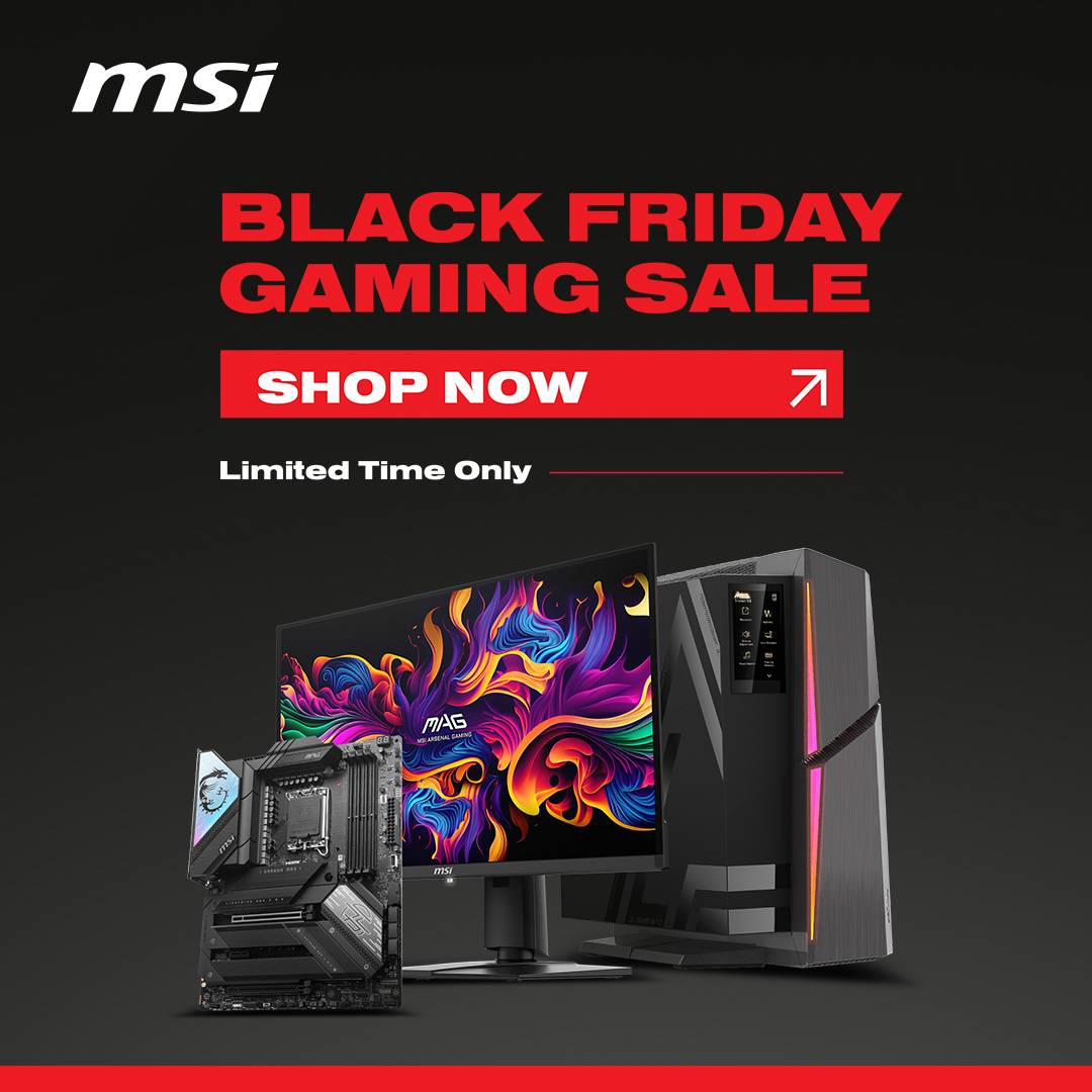 MSI Black Friday Gaming Sale 