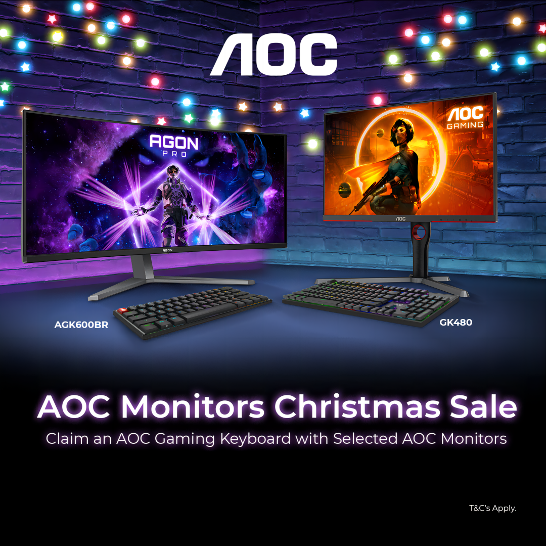 AOC Monitors 2024 Christmas Free Keyboard Promotion