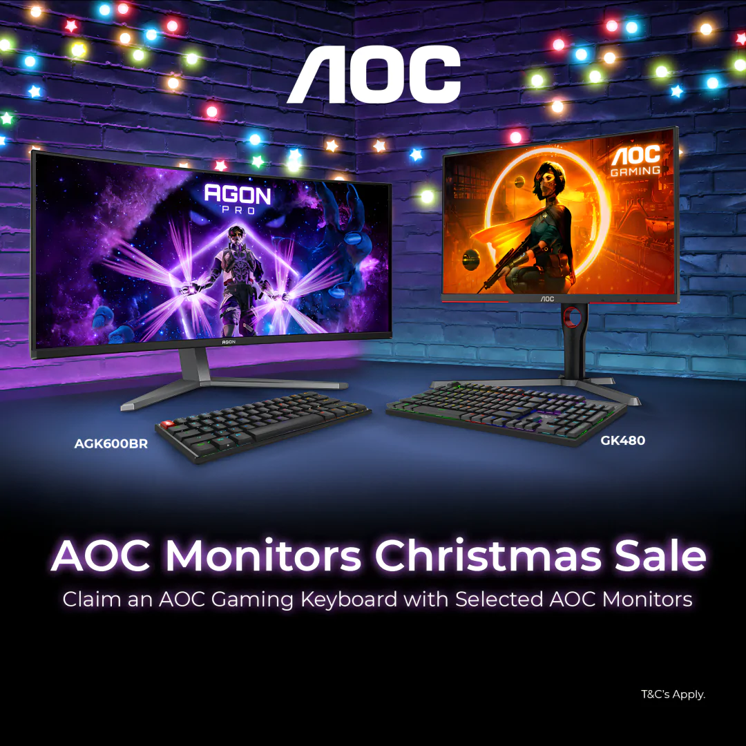 AOC Monitors 2024 Christmas Free Keyboard Promotion