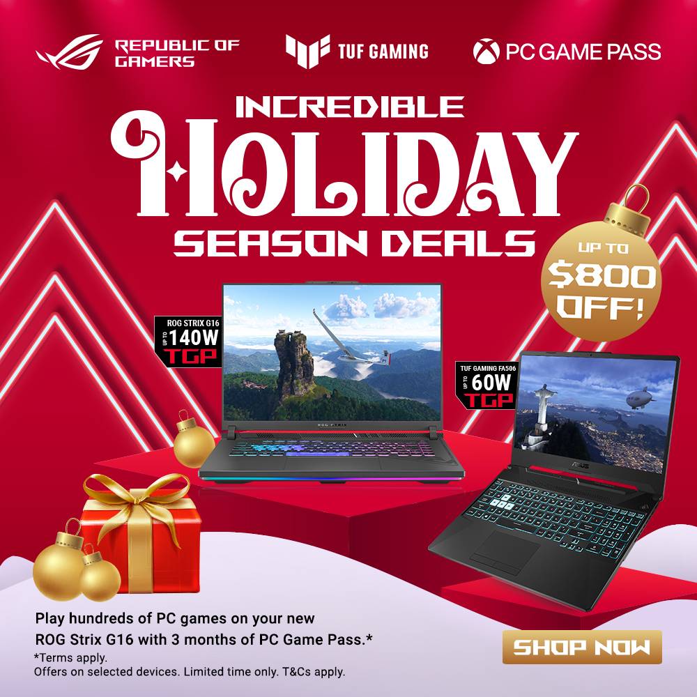 Asus Gaming Notebook Holiday Season Deals | Up to $800 Off!