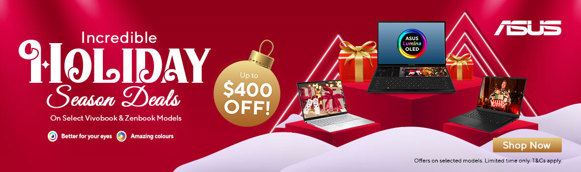 Incredible Holiday Season Deals on Select ASUS Vivobook & Zenbook Models