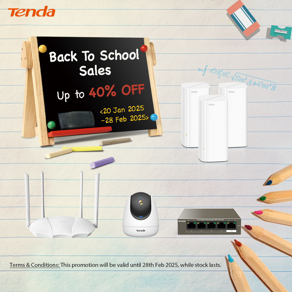 Tenda Back to School Sale - Up to 40% Off