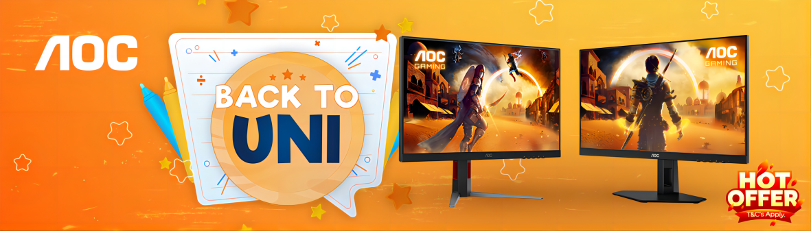 AOC Monitors Back to Uni Sale