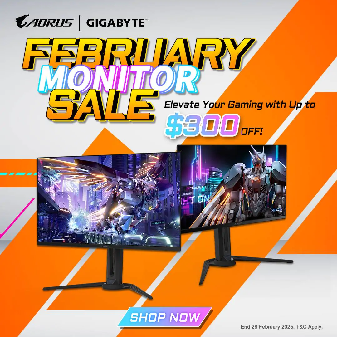 Gigabyte Monitor February Promotion - Save Up to $300