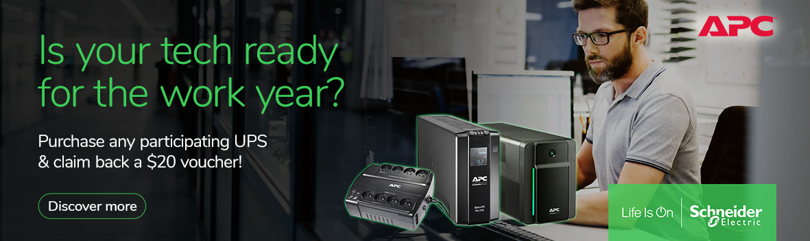 Purchase Any Participating APC UPS & Claim Back a $20 Voucher.