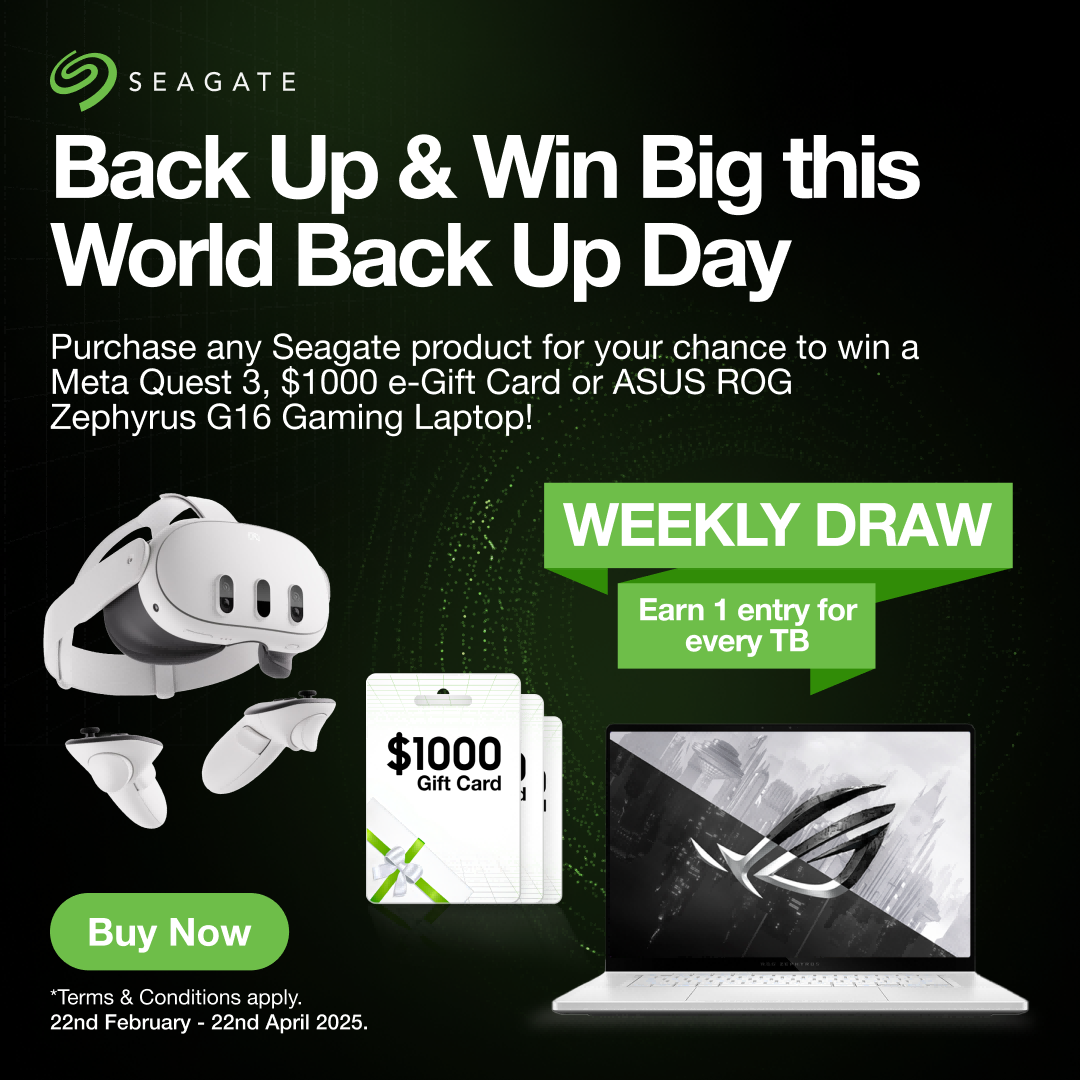 Buy Seagate Storage: 1TB = 1 Entry to Win $12,000 in Prizes!