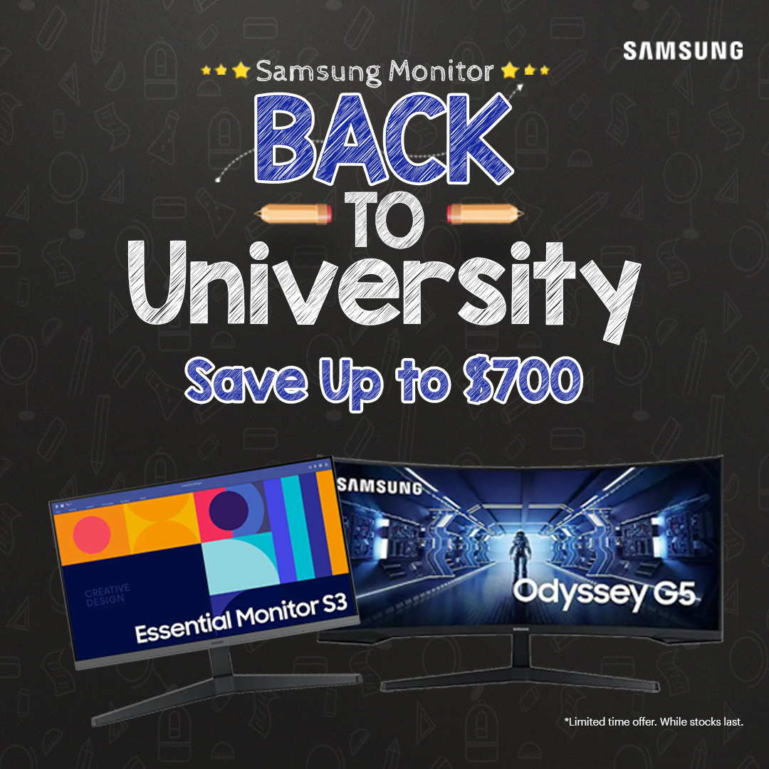 Samsung Monitor Back to Uni Sale