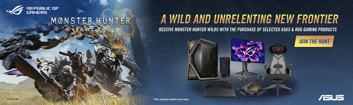 Get Monster Hunter Game with Your Purchase of Selected ASUS & ROG Gaming Products