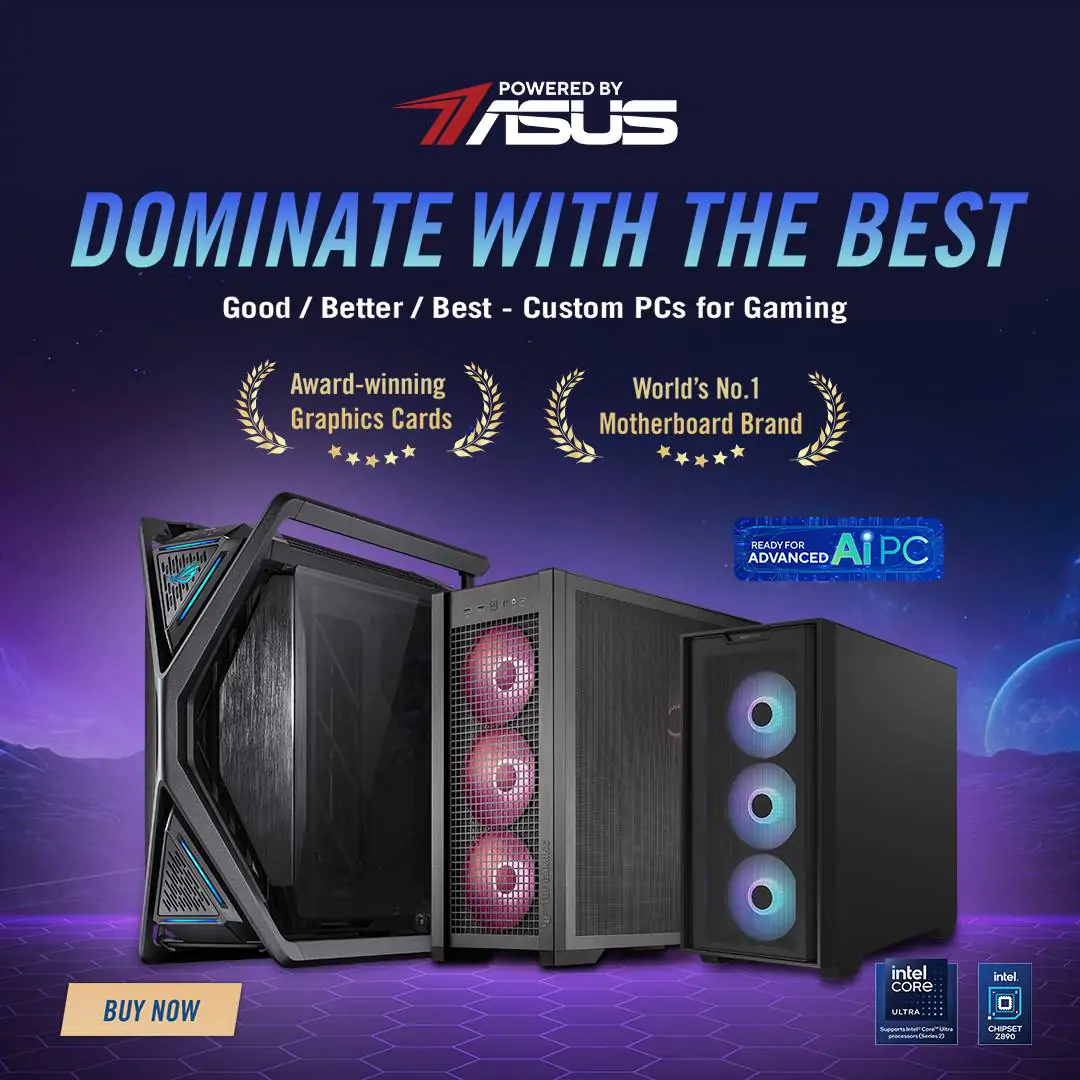 Dominate the Best - Exploring Powered by Asus Gaming PCs