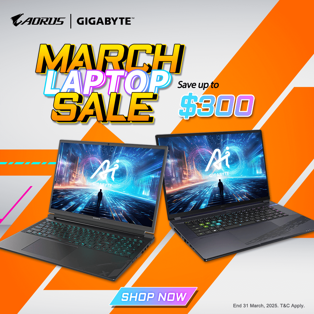 Gigabyte March Laptop Sale | Save Up to $300