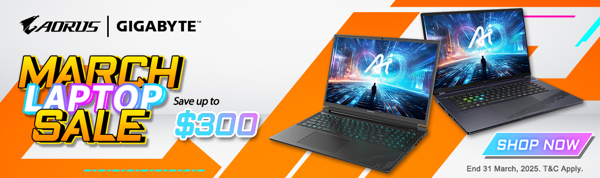 Gigabyte March Laptop Sale | Save Up to $300