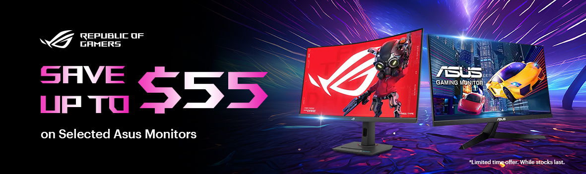 Save Up to $55 on Asus Monitors