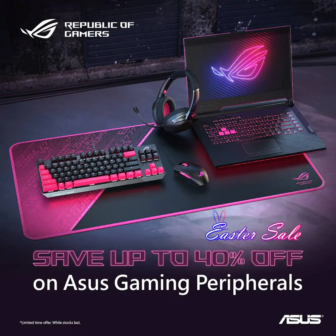 Asus Gaming Peripherals Easter Sale | Up to 40% Off