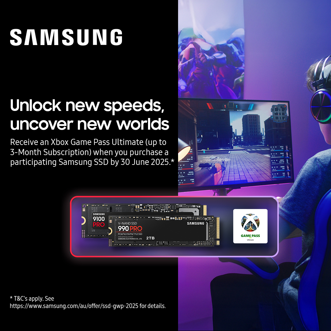 Receive an Xbox Game Pass Ultimate with Selected Samsung SSDs