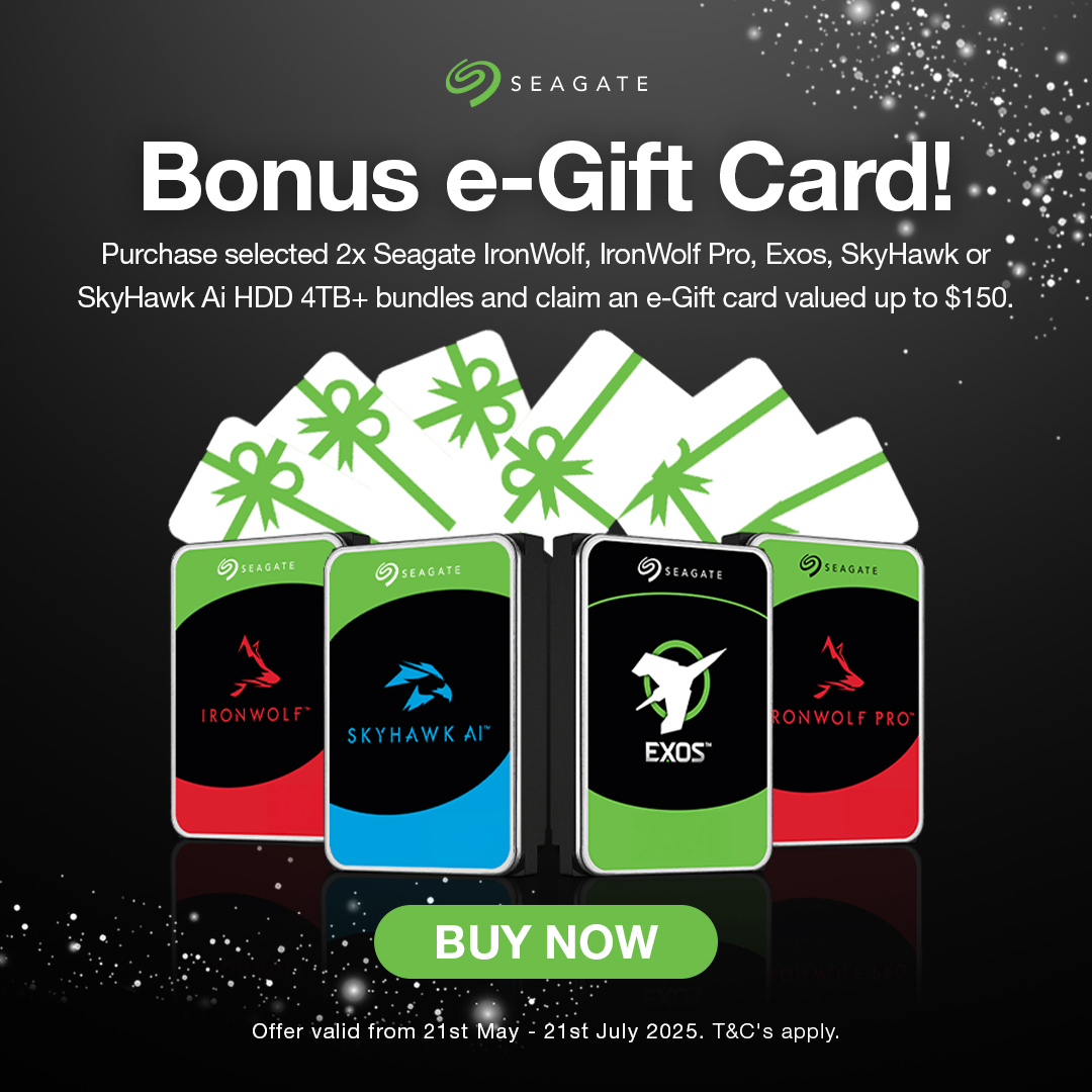 Get Bonus e-Gift Card Worth Up to $150 when You Purchase Selected Seagate HDD Bundles